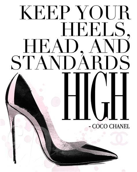 chanel sayings and quotes|coco Chanel quotes high heels.